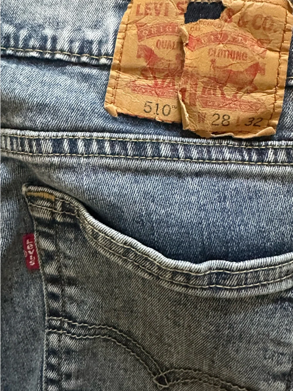 Levi's Light Wash 510 w28 l32